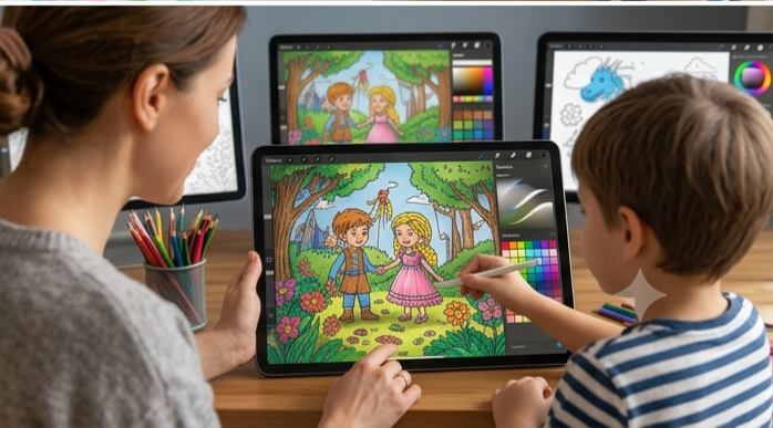 We are starting a series of articles "Coloring Pages on BubuTales": Create together with your favorite characters!